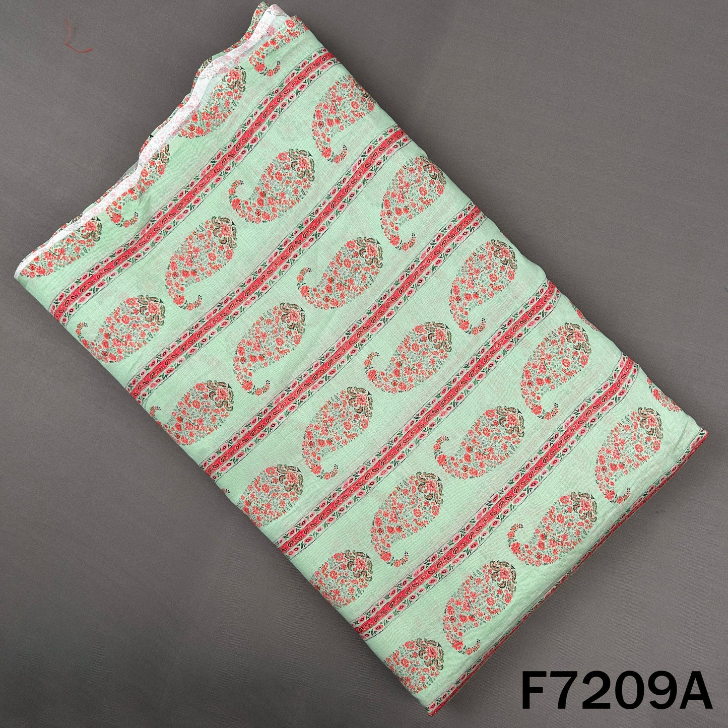 Printed Mul Chanderi Fabric - F7209
