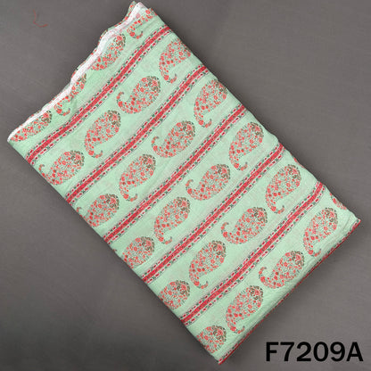 Printed Mul Chanderi Fabric - F7209