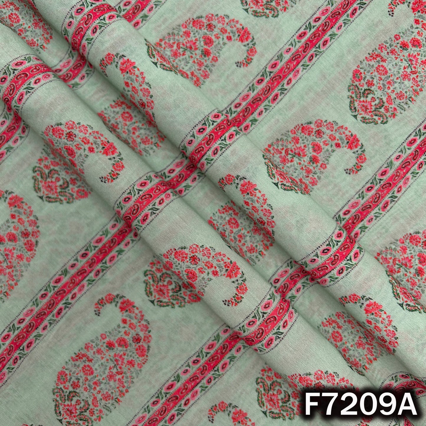 Printed Mul Chanderi Fabric - F7209