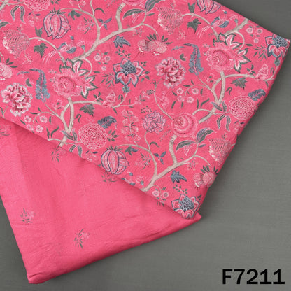 Printed Mul Chanderi Fabric - F7211