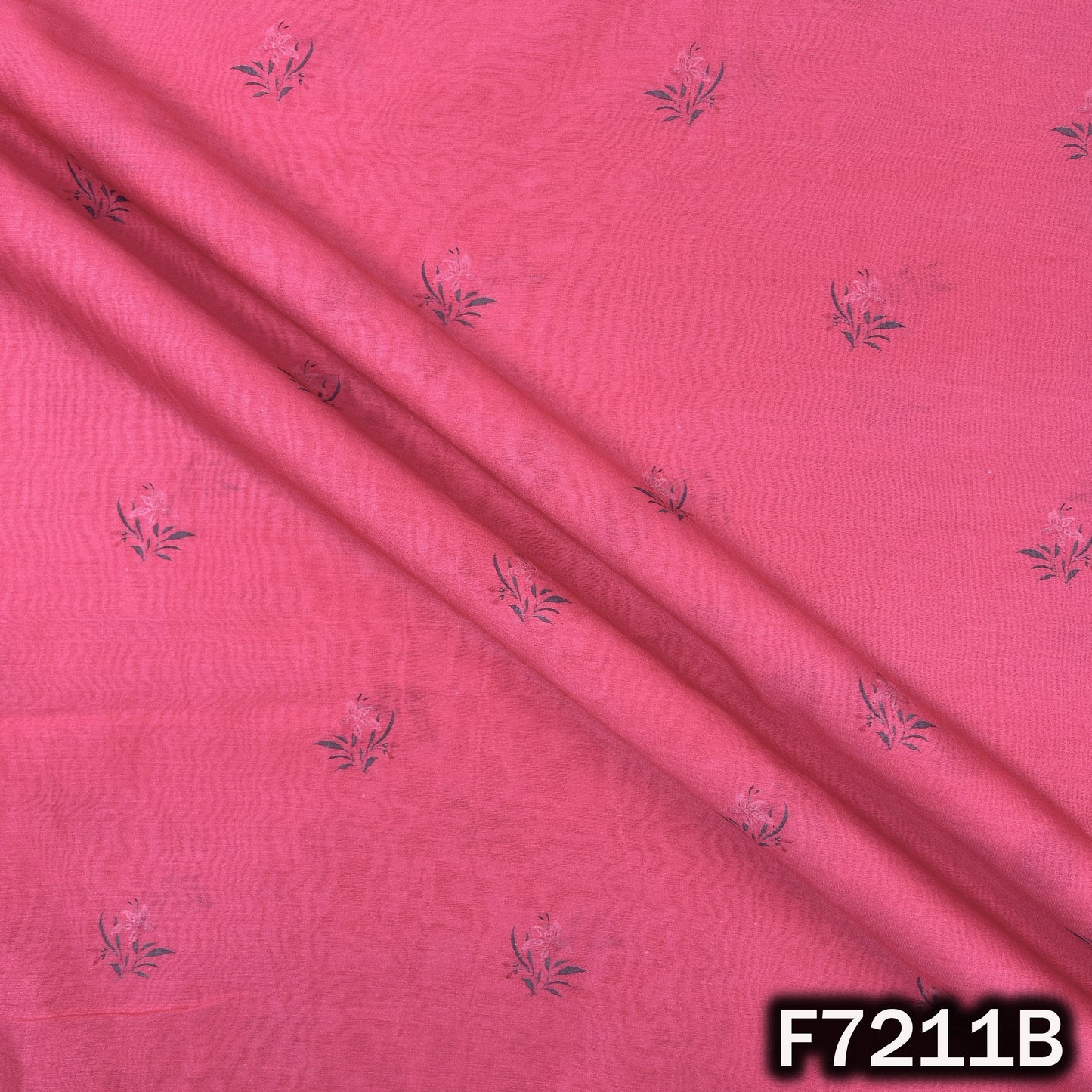 Printed Mul Chanderi Fabric - F7211