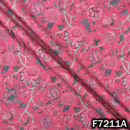 Printed Mul Chanderi Fabric - F7211