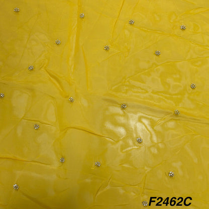 Cut Dana Work Embroidered Organza Fabric-F2462
