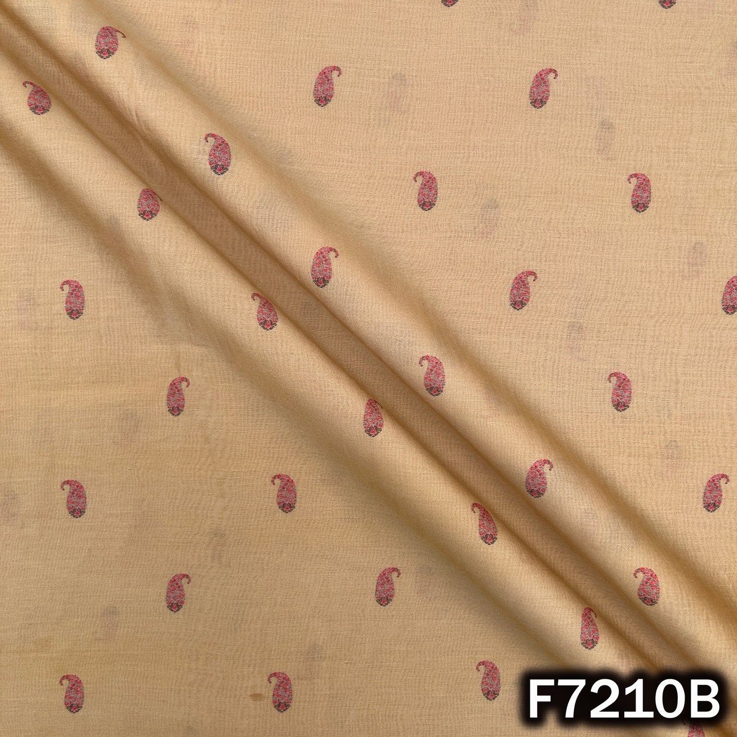 Printed Mul Chanderi Fabric - F7210