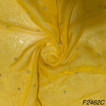 Cut Dana Work Embroidered Organza Fabric-F2462