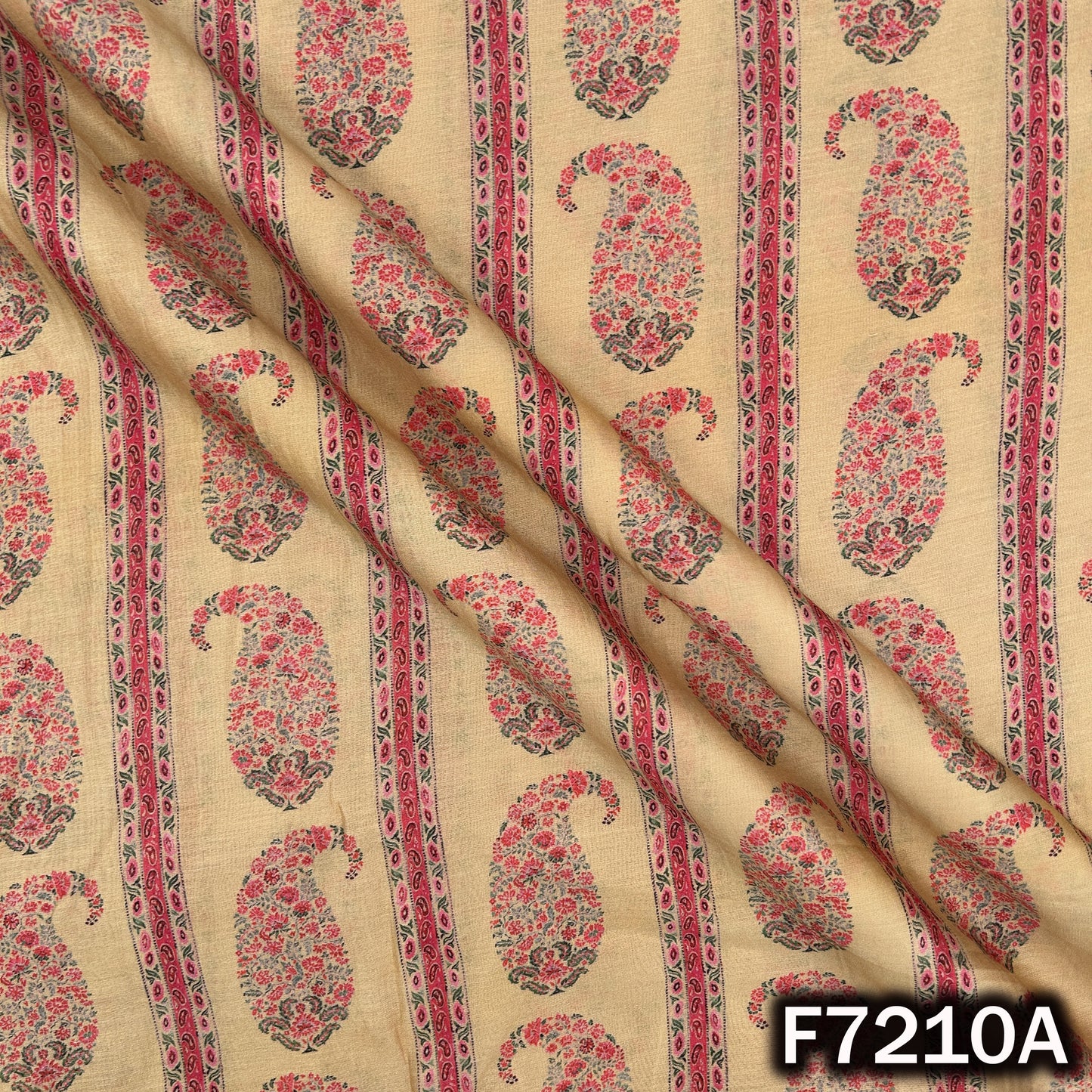 Printed Mul Chanderi Fabric - F7210