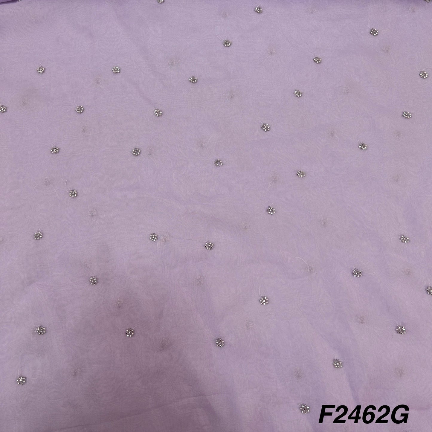 Cut Dana Work Embroidered Organza Fabric-F2462