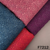 Thread Sequins Embroidered Net Fabric - F7212