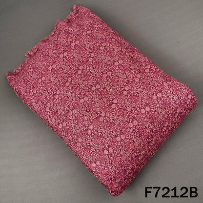 Thread Sequins Embroidered Net Fabric - F7212