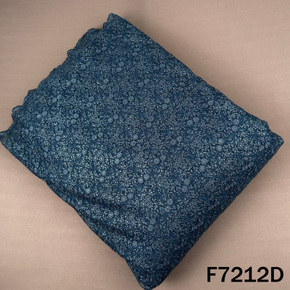 Thread Sequins Embroidered Net Fabric - F7212