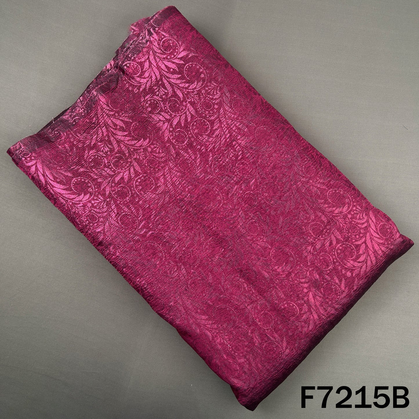 Self Jacquard Crush Tissue Fabric - F7215
