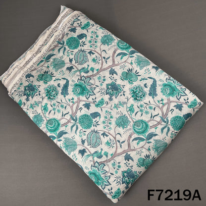 Printed Mul Chanderi Fabric - F7219