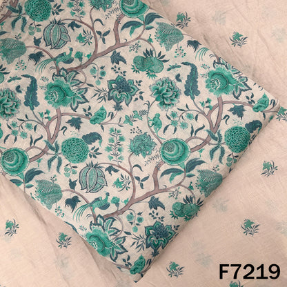 Printed Mul Chanderi Fabric - F7219