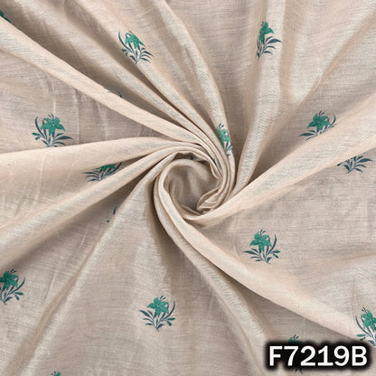 Printed Mul Chanderi Fabric - F7219