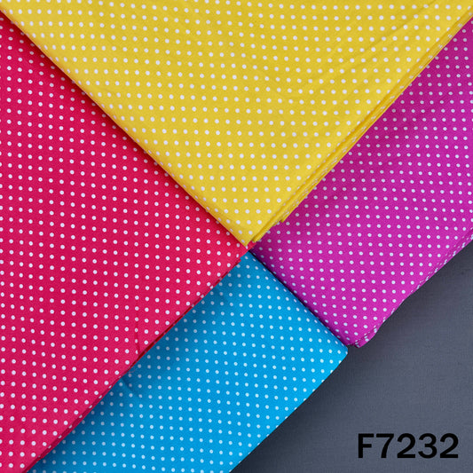 Polka Dot Cambric Cotton Fabric - F7232