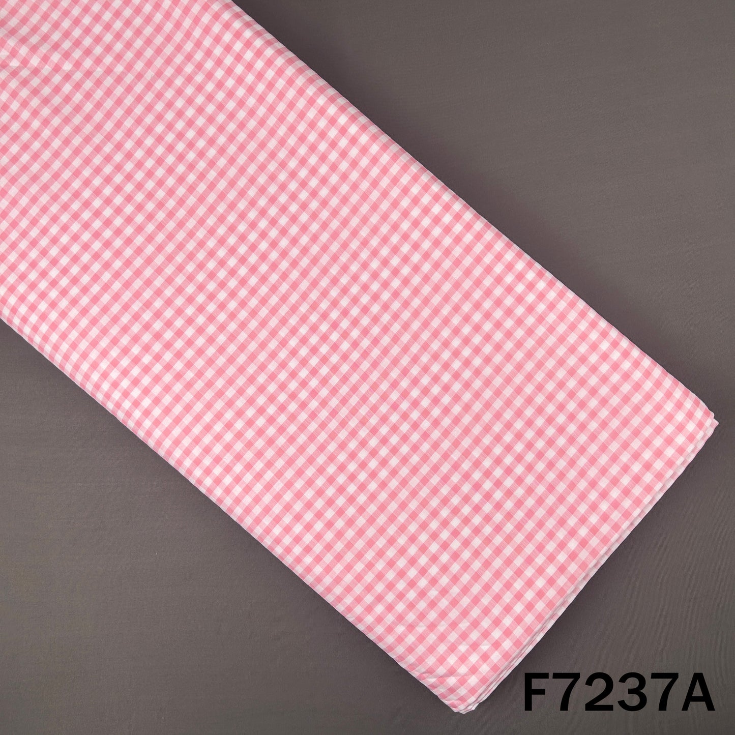 Check Cambric Cotton Fabric - F7237