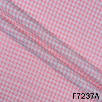 Check Cambric Cotton Fabric - F7237