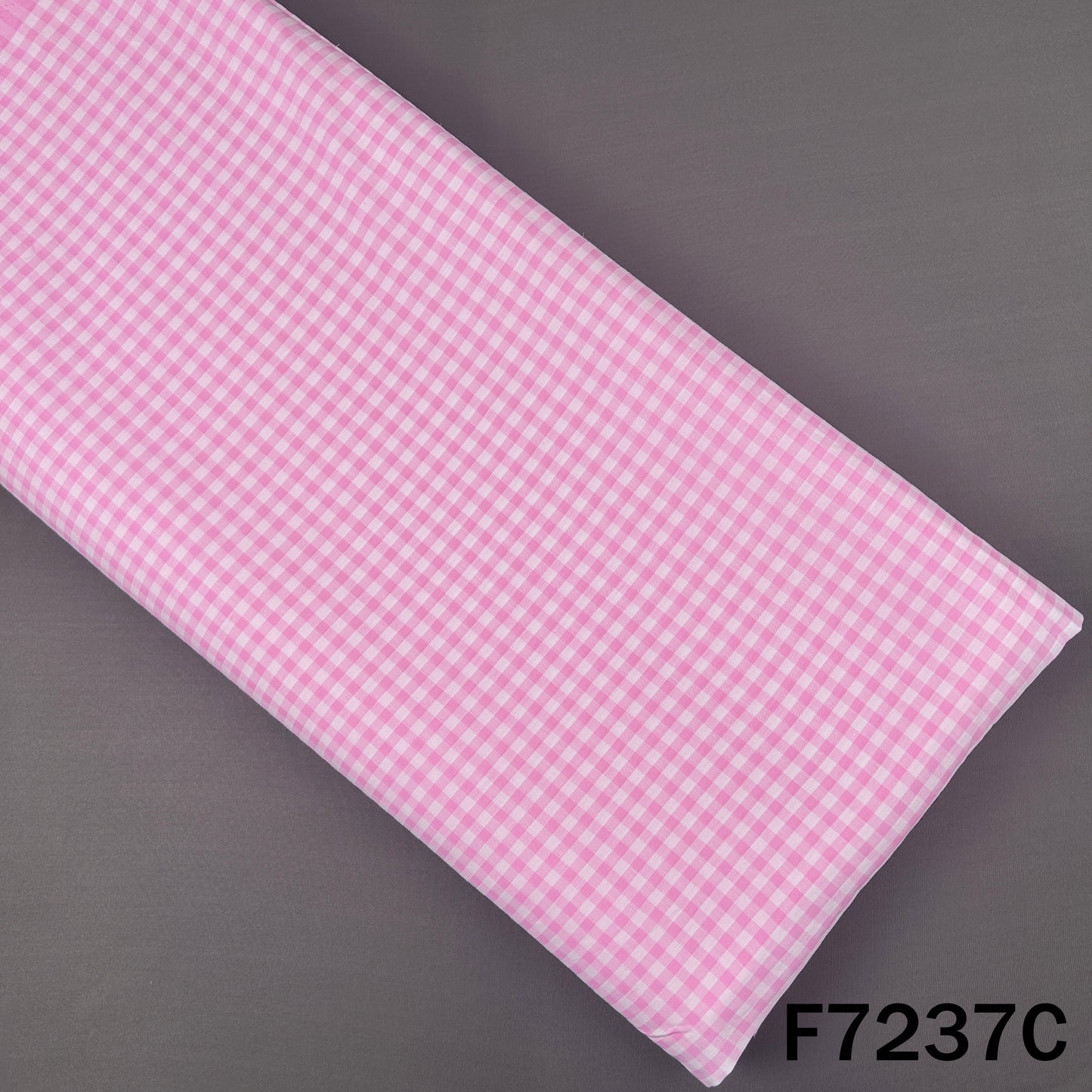 Check Cambric Cotton Fabric - F7237