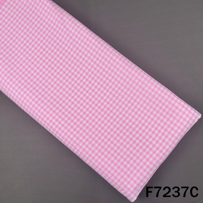 Check Cambric Cotton Fabric - F7237