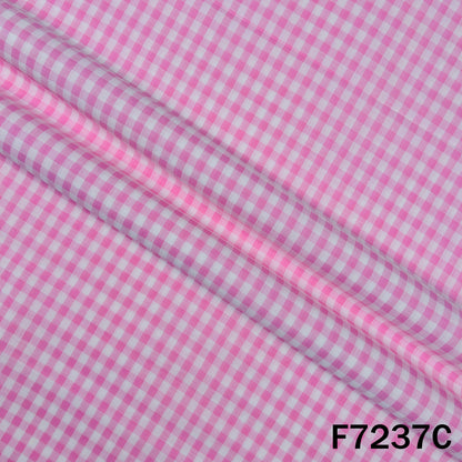Check Cambric Cotton Fabric - F7237