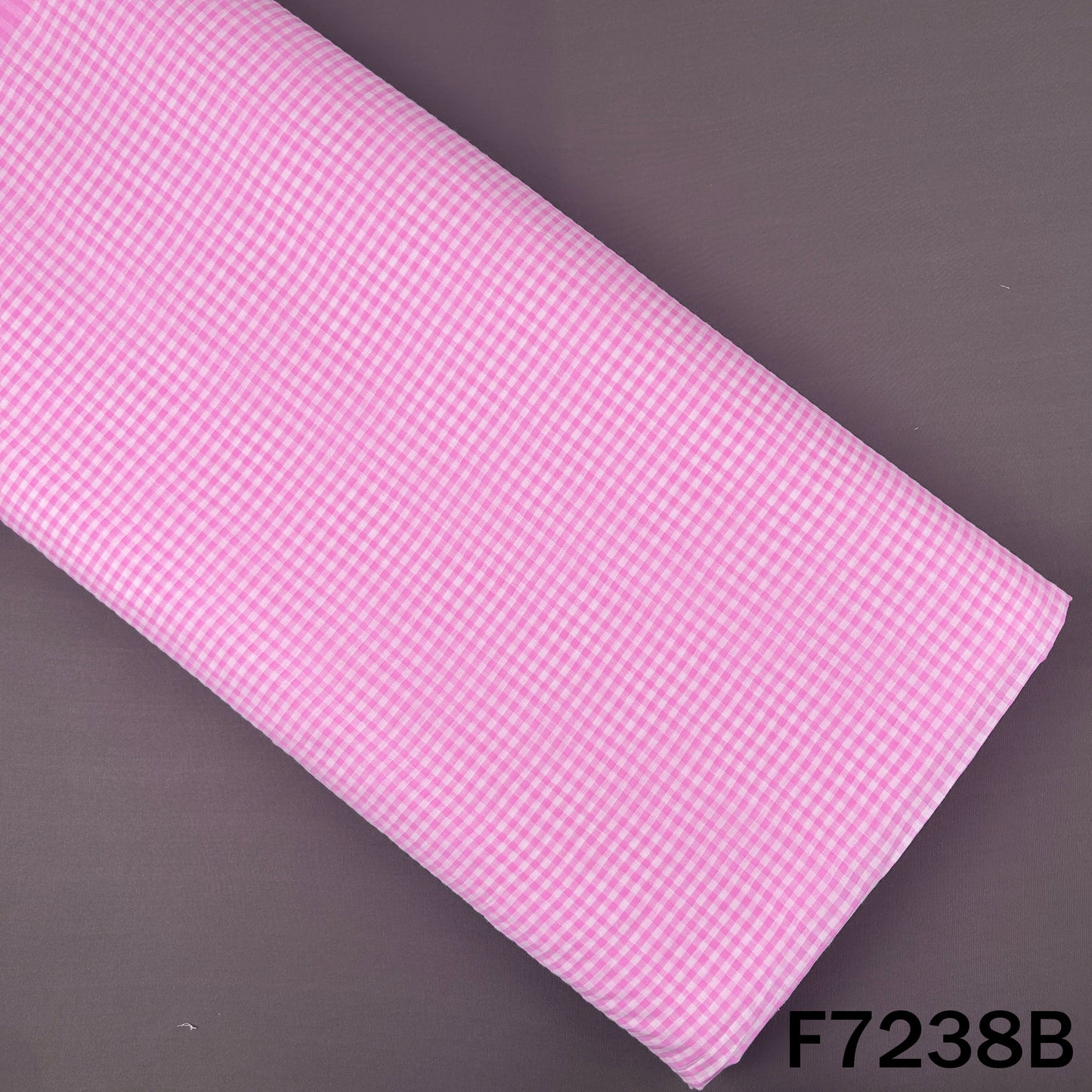 Check Cambric Cotton Fabric - F7238
