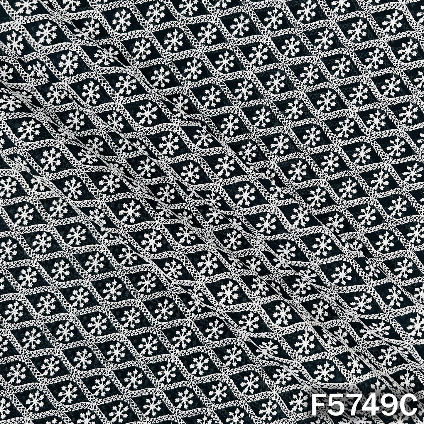 Chickankari Georgette Fabric - F5749