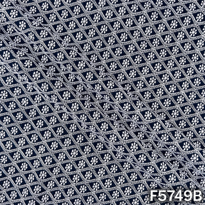 Chickankari Georgette Fabric - F5749