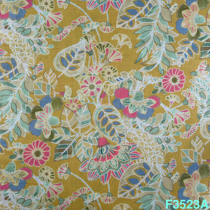 Printed Mul Cotton Fabric-F3523