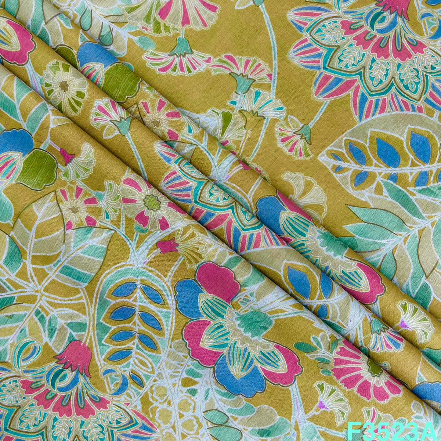 Printed Mul Cotton Fabric-F3523
