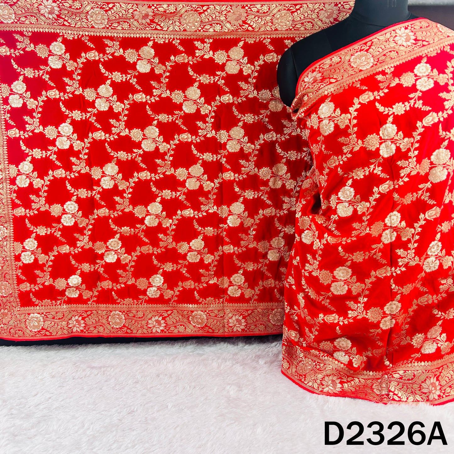 Zari Work Georgette Dupatta - D2326