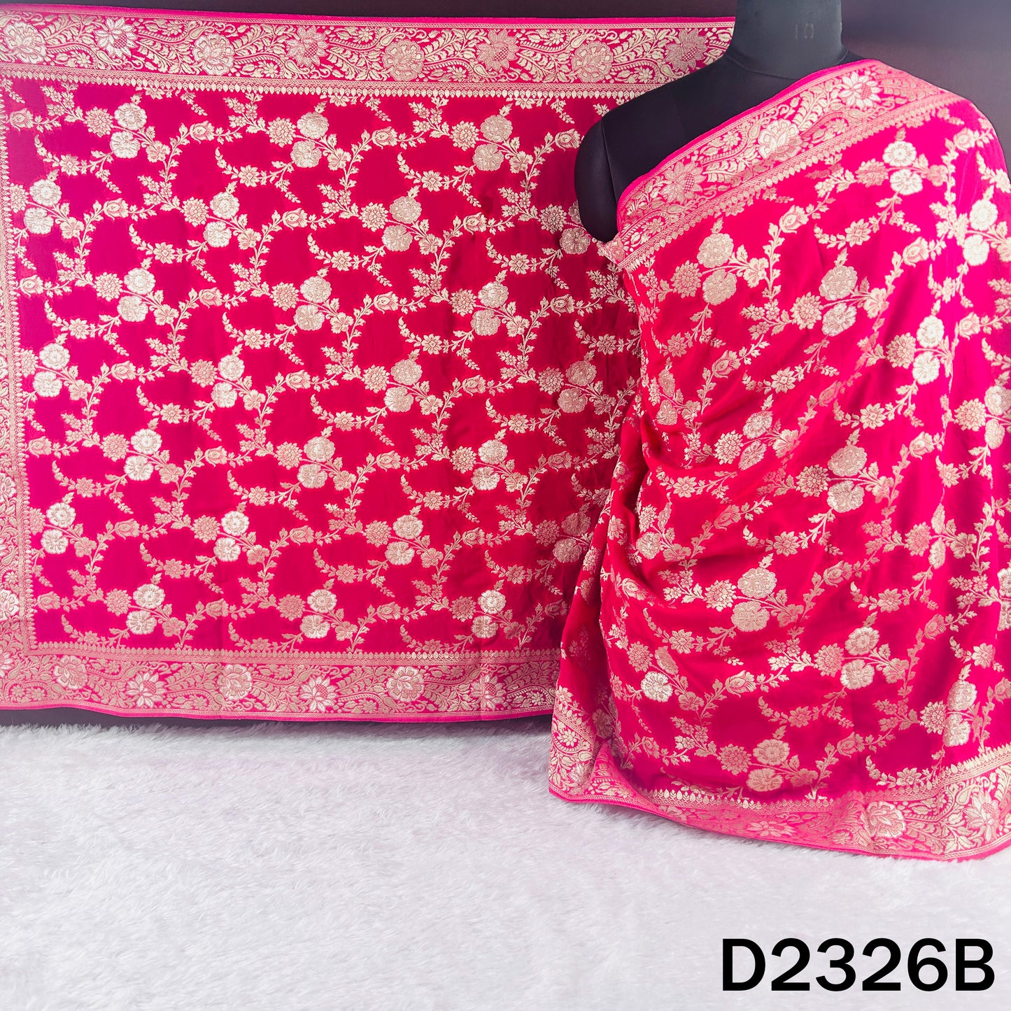 Zari Work Georgette Dupatta - D2326