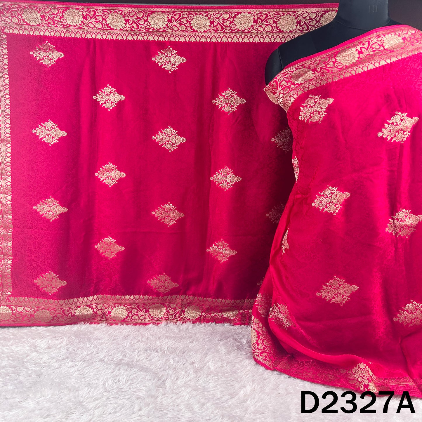 Zari Work Self Jacquard Modal Silk Dupatta - D2327