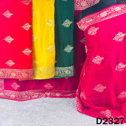 Zari Work Self Jacquard Modal Silk Dupatta - D2327