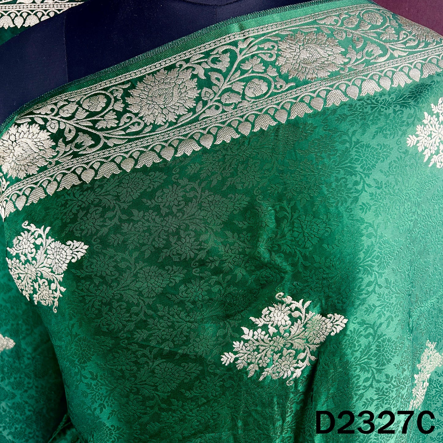 Zari Work Self Jacquard Modal Silk Dupatta - D2327