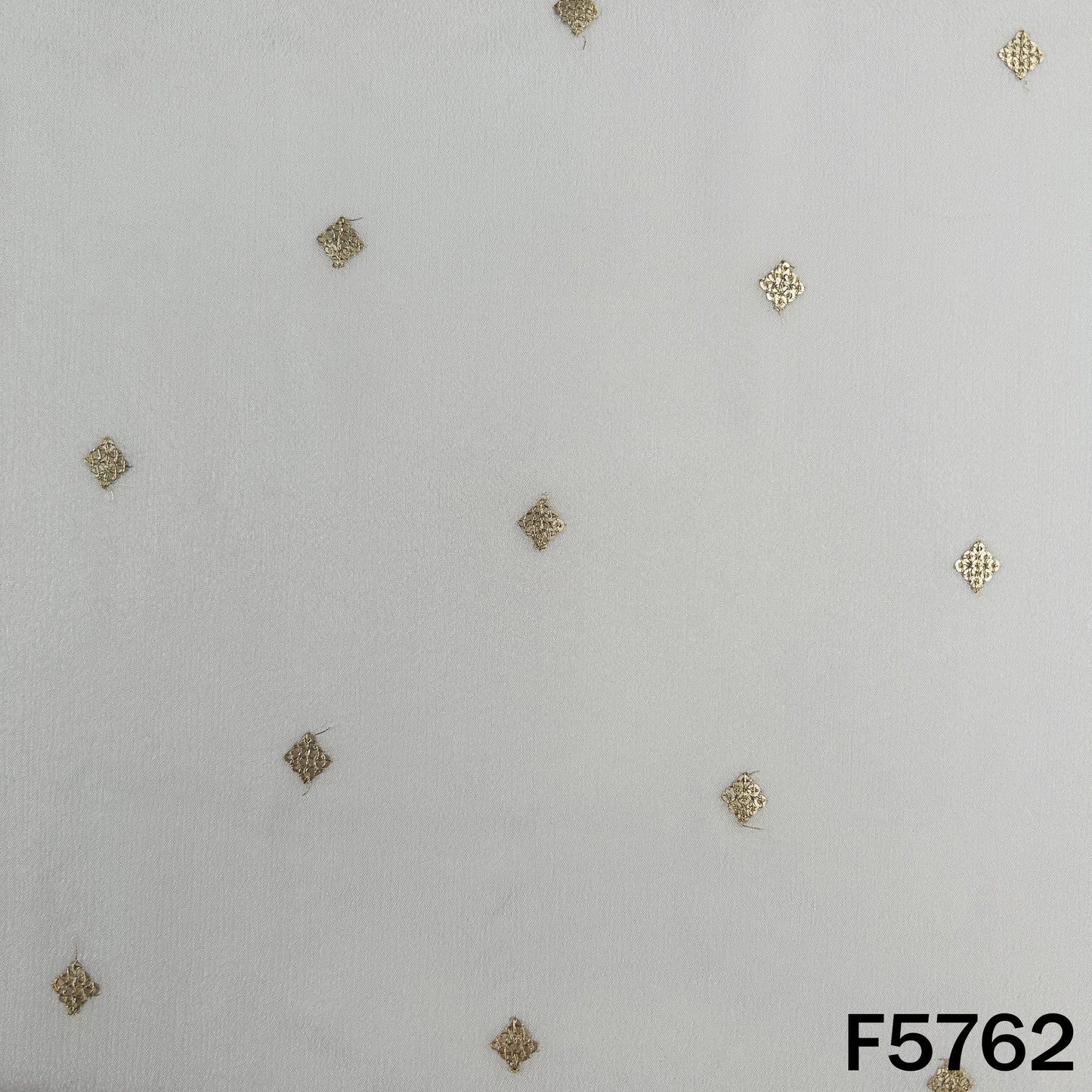 Dyeable Zari Sequins Work Chinnon Chiffon Fabric - F5762
