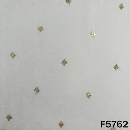 Dyeable Zari Sequins Work Chinnon Chiffon Fabric - F5762