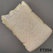 Dyeable Cut Dana Sequins Embroidered Shimmer Tissue Fabric - F7254