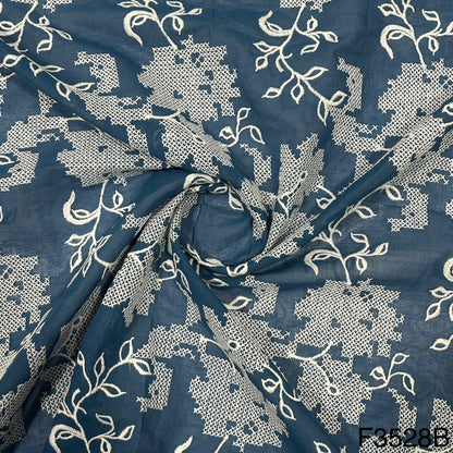 Cross Stitch Embroidered 2*2 Rubia Cotton Fabric-F3528