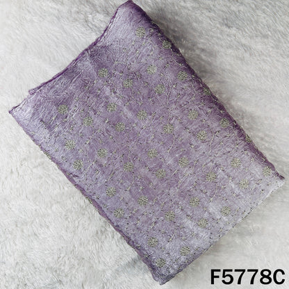 Cut Dana Zari Embroidered Crushed Jimmy Choo Fabric - F5778