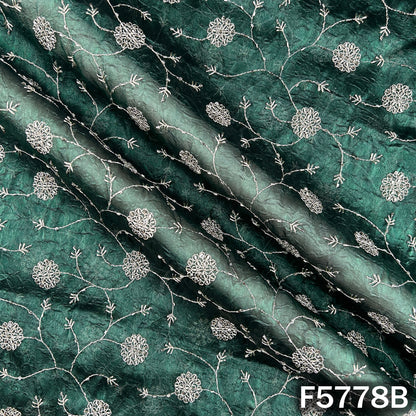 Cut Dana Zari Embroidered Crushed Jimmy Choo Fabric - F5778