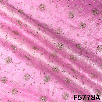 Cut Dana Zari Embroidered Crushed Jimmy Choo Fabric - F5778