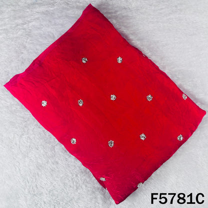 Cut Dana Zari Sequins Work shiny organza Fabric - F5781