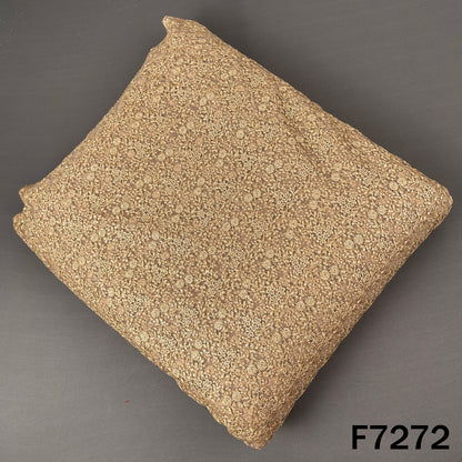 Thread Sequins Embroidered Net Fabric - F7272