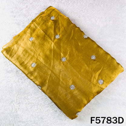 Cut Dana Sequins Work shiny organza Fabric - F5783