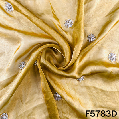 Cut Dana Sequins Work shiny organza Fabric - F5783