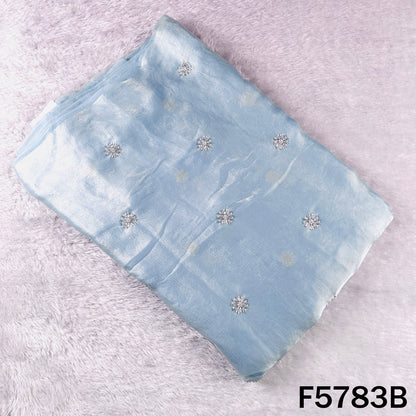 Cut Dana Sequins Work shiny organza Fabric - F5783