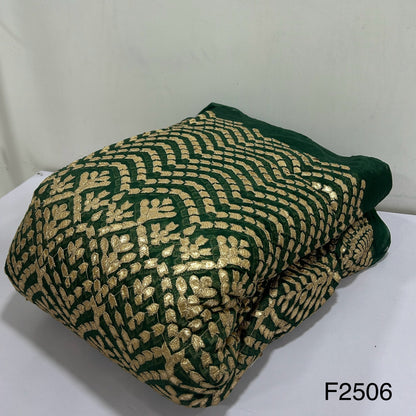 Zari Organza Fabric-F2506