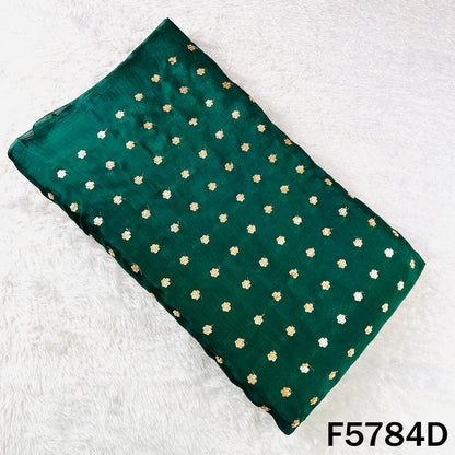 Zari Sequins Work Chinnon Chiffon Fabric - F5784