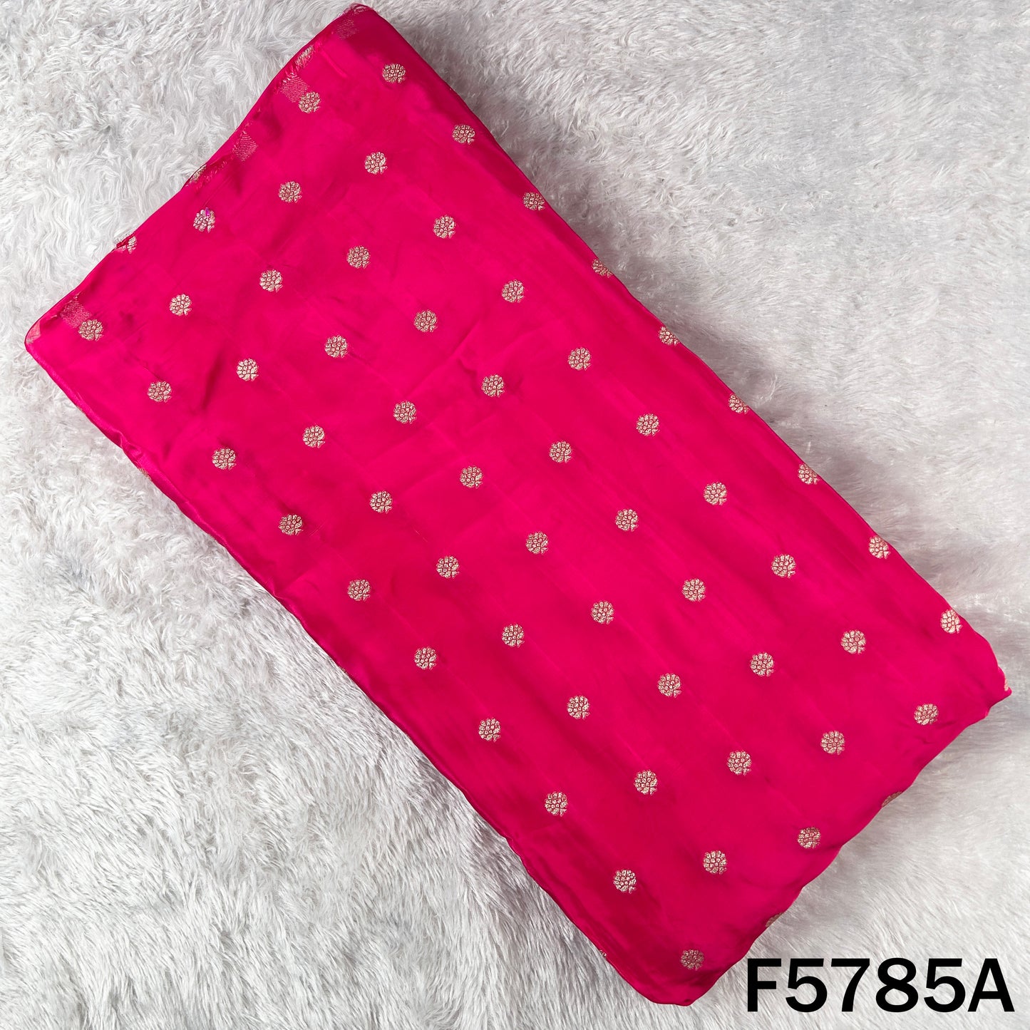 Zari Buti Work Crepe Fabric - F5785