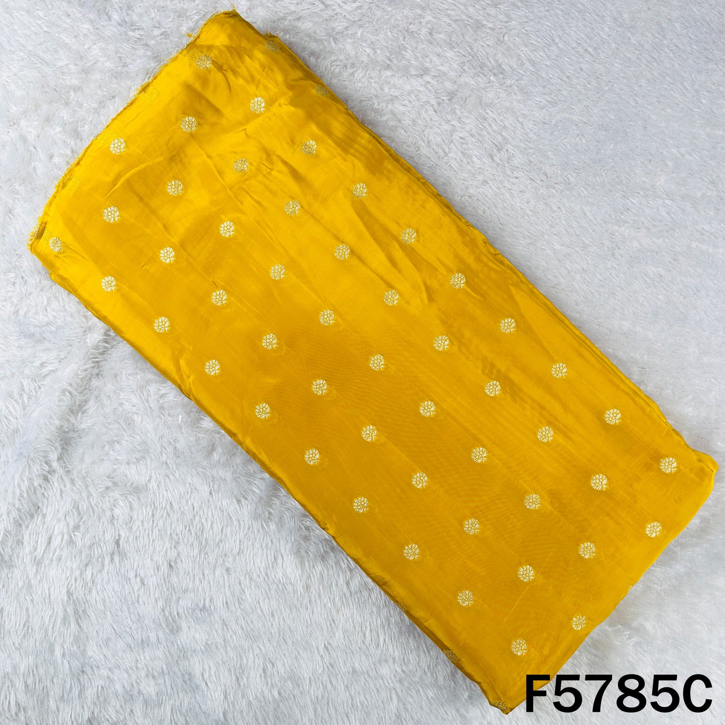 Zari Buti Work Crepe Fabric - F5785